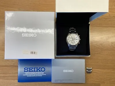 Seiko SSC003P1 Chronograph Stainless Steel Solar Mens Watch • £80