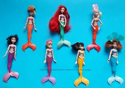 Disney Store Little Mermaid Ariel & Her Sisters Full Set Of 7 Dolls • £28