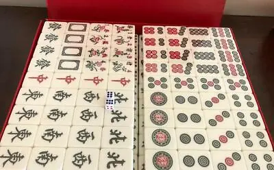  Mahjong / Majiang SET Game  Brand New Large 麻将 Family Fun- -green Colour • $109