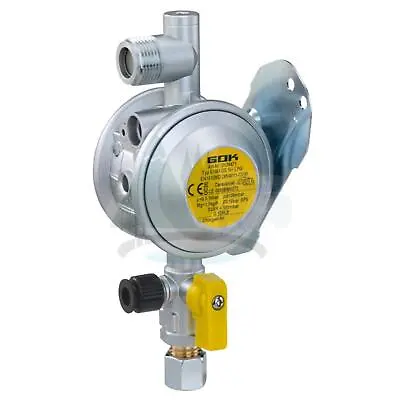 Truma Gok Bulkhead Gas Regulator 10mm Outlet 30 Mbar Valve Switch Propane Butane • £49.95