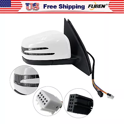 White Right Passenger Side Mirror For Mercedes Ml350 Gl350 With Blind Spot New • $132