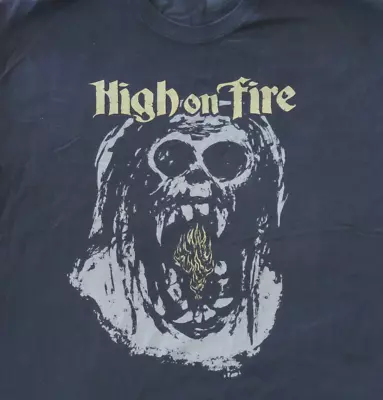 High On Fire Black T-Shirt Cotton Full Size Unisex S-5XL • $16.99