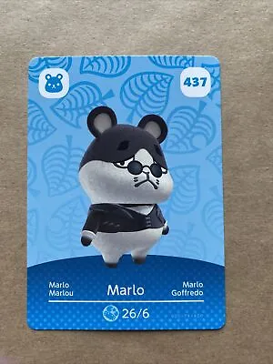 $2.30 • Buy Marlo Animal Crossing Amiibo Card #437 Authentic ACNH
