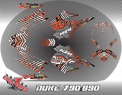 FULL Custom GRAPHICS KIT FOR KTM DUKE 790 890 2017 2018 2019 2020 2021 Swirl • $144.99