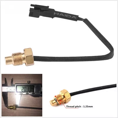 Universal Motorcycle Scooter Water Temp Temperature Gauge Meter Sensor Connector • $12.26