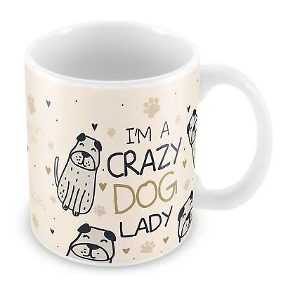 £8.09 • Buy Crazy Dog Lady Mug Funny Mum Birthday Christmas Gift From Dog Pet Gift
