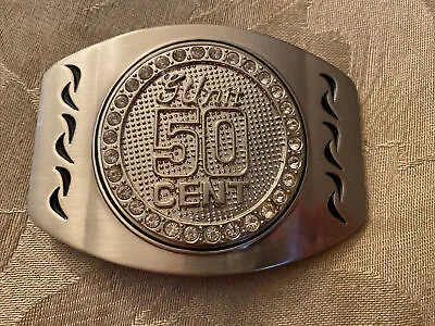 Belt Buckle Men’s Women’s G Unit 50 Cent Silver 4” W X 3” H Metal • $12.74