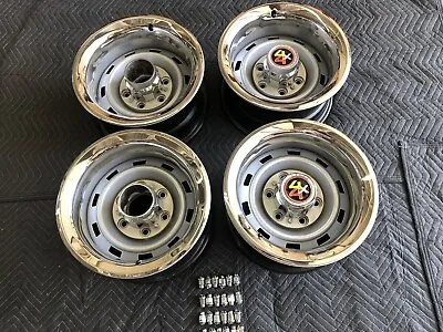 Wow 67-72chevy Gmc Truck 4x4 6 Lug 15x8 Gm Original Truck Rallysgm Rings  Caps • $1850