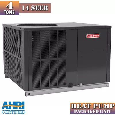 4 Ton 13.4 SEER2 Goodman Single Packaged HEAT PUMP Multi-Position Single-Phase • $3999