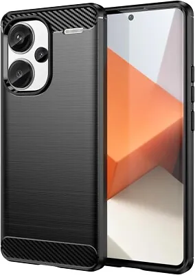 For XIAOMI REDMI NOTE 13 PRO PLUS CARBON FIBRE CASE HEAVY DUTY BLACK PHONE COVER • $10.59