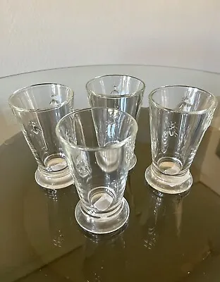 LA ROCHERE France Bee Hiball Embossed Glass Tumbler 5.5 Inches 10 Oz New Set 4 • $48