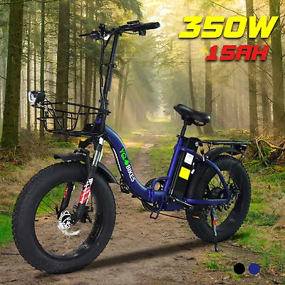 350W 48V 15AH Electric Bicycles Ebikes Adult 20in Tires Single Motor 35-40KM/HoR • $1069.99