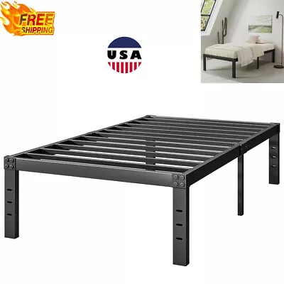 HeavyDuty Twin Size Metal Bed Frame No Box Spring Needed 74.61 L X 37.6 W X 14 H • $62.73