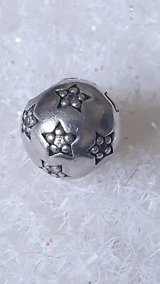 Genuine Pandora RARE   CZ Stars 🌟   Charm / Clip Silver   ALE • £6.85