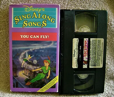 $3.33 • Buy Disney Sing Along Songs - You Can Fly (VHS, 1993) From Peter Pan, Dumbo + Other 