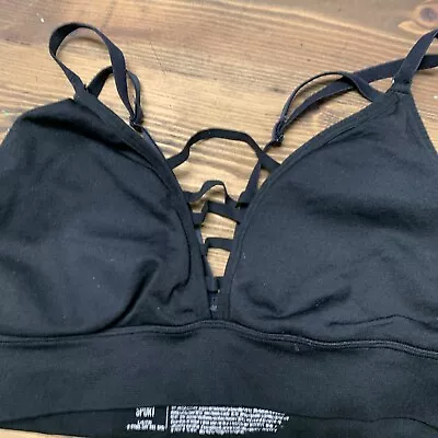 Victoria's Secret VICTORIA SPORT Black Strappy Sports Bra L • $12