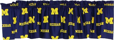 Michigan Wolverines Curtain Valance 84  X 15  • $19.95