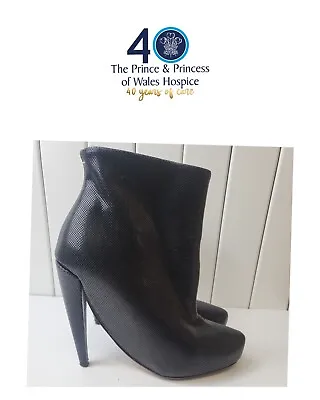 Maison Martin Margiela Black Leather Ankle Boots UK 4 • £32.99