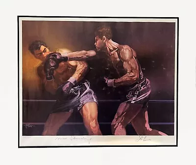 Joe Louis/Max Schmeling Autograph Boxing Lithograph Limited Edition Museum Frame • $1900