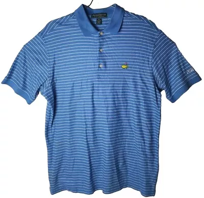 Masters Collection Men M 60 S Two-Ply Mercerized Strip Logo Polo Shirt • $35.10