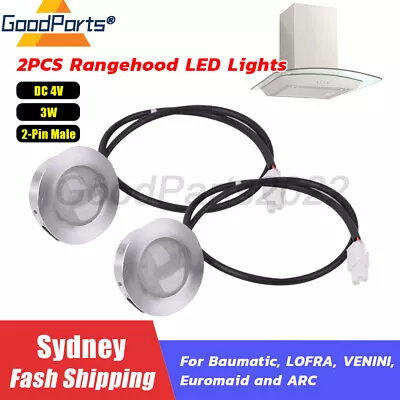 Pair Of Rangehood LED Lamp Light Assy DC4V 3W SYKL08 LSD-3 For Euromaid Baumatic • $27.07