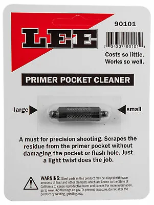 Lee Double End Design Primer Pocket Cleaner Cleans Large/Small Pockets 90101 • $6.83
