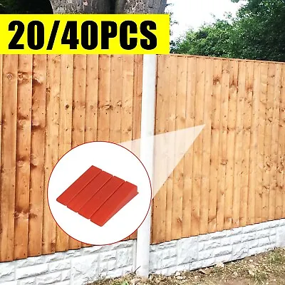 £5.39 • Buy 20/40 Anti-Rattle Fence Panel Security Clips Wedges Grips Stops Rattling Fences