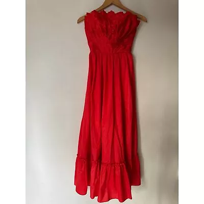Vintage Spanish Inspired Strapless Formal Dress • $140