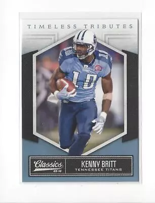 2010 Classics Timeless Tributes Platinum #96 Kenny Britt Titans /25  • $2.99