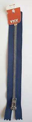 Sewing Zip YKK Navy Blue 17.5cm Metal Teeth  • $5