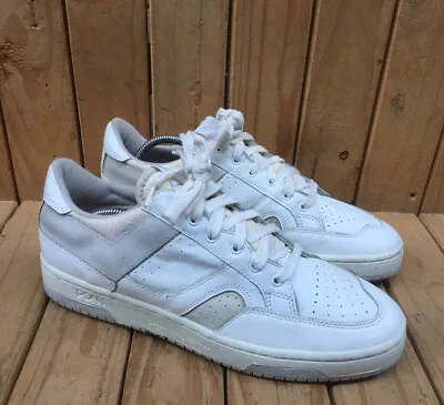 1987 Vintage Pony White Low Top Basketball Sneakers Made In Taiwan SIZE USA 10 • $116.25