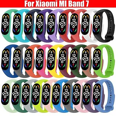 Smart Watch Strap Bracelet Replacement Silicone Wristband For Xiaomi Mi Band 7 • £2.99