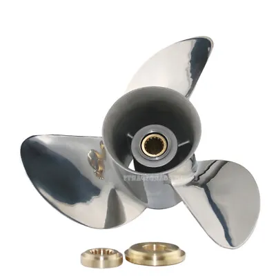 Fit Yamaha F150-300HP VF225-300HP Stainless Outboard Propeller 14x19 LH 15 Tooth • $423.53