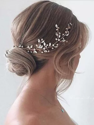 Rhinestone Wedding Hair Vine UK Bridal Hair Accessories Party Hair Jewelry Gift • £16.50