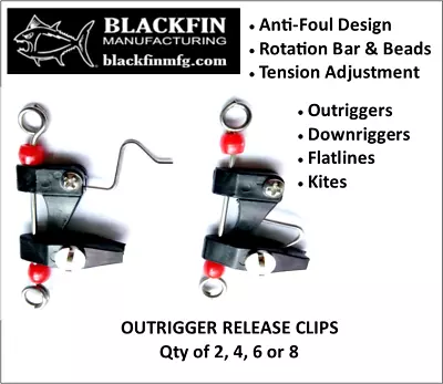 Outrigger Release Clips - Qty 2 4 6 Or 8 - See All Blackfinmfg Kits And Items  • $10.95