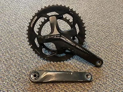 FSA Omega Alloy Crankset 50/34 172.5mm Black MegaExo 19mm Axle With 24mm Adapter • $30