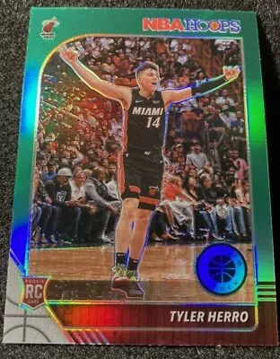 Tyler Herro RC GREEN PRIZM HOLO🔥2019-20 NBA Hoops Premium Stock #210 MIA HEAT🔥 • $4.99