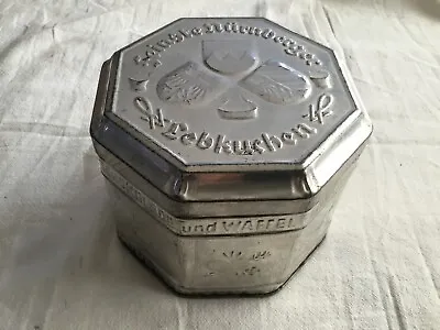 Vintage GBER. SEIM NURNBERG Cookie Tin Can 6 X 4.75” - Germany • $17