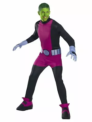 Beast Boy Costume For Adults Official Teen Titans Mens Jumpsuit W Gloves & Belt • $79.85