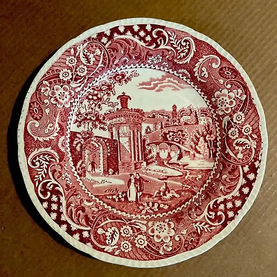 Vintage Pink Estate 10” Dinner Plate Landscape W R Midwinter England • $17.99