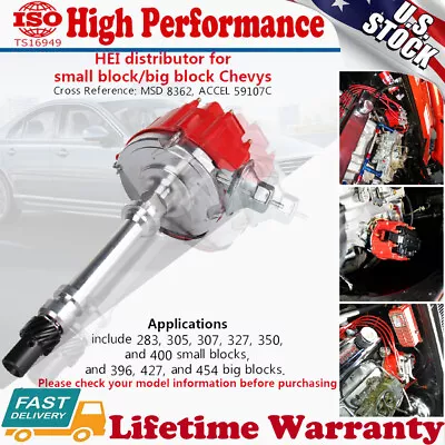 $67.82 • Buy Racing Distributor 9000RPM For GM Chevy GMC 350 454 SBC BBC MSD Coil Module 8362
