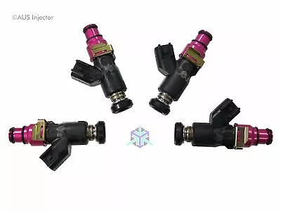 Set Of 4 AUS Injectors 650 Cc HIGH FLOW Fit Eclipse Lancer EVO & 240SX [C4-E] • $329.16