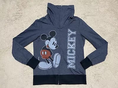 Mickey Mouse Sweatshirt Full Zip Youth Medium Gray Full Zip Up Jacket Kids Boys • $6.47