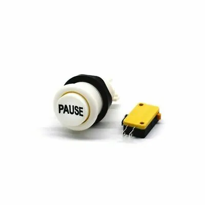 NEW HAPP 100% Style Arcade Game PAUSE Push Button Starter Microswitch JAMMA MAME • £6