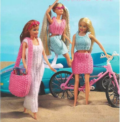 £2.89 • Buy Knitting Pattern Copy 2095.  Dolls Clothes Outfits For Barbie Sindy Etc   DK