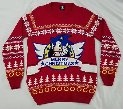 Sonic The Hedgehog Numskull Ugly Christmas Sweater Size MEDIUM Video Game Sega • $12.99