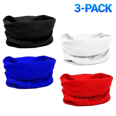 3-Pack Tube Bandana Scarf Head Face Neck Headband Cloth Cover Multi Use Gaiter • $6.98