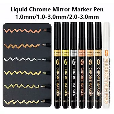 Fade-proof Liquid Chrome Mirror Marker Pen • £3.58