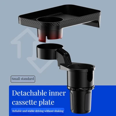 $26.54 • Buy Car Cup Holder W/Attachable Tray 360° Swivel Food Eating Trays Table Expander US