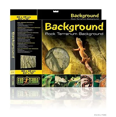 £29.85 • Buy Exo Terra Rock Background Terrarium Vivarium Reptile Snake Decoration